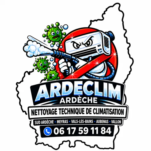 Logo ARDECLIM — nettoyage et désinfection de climatisation en Sud Ardèche et Drôme provençale